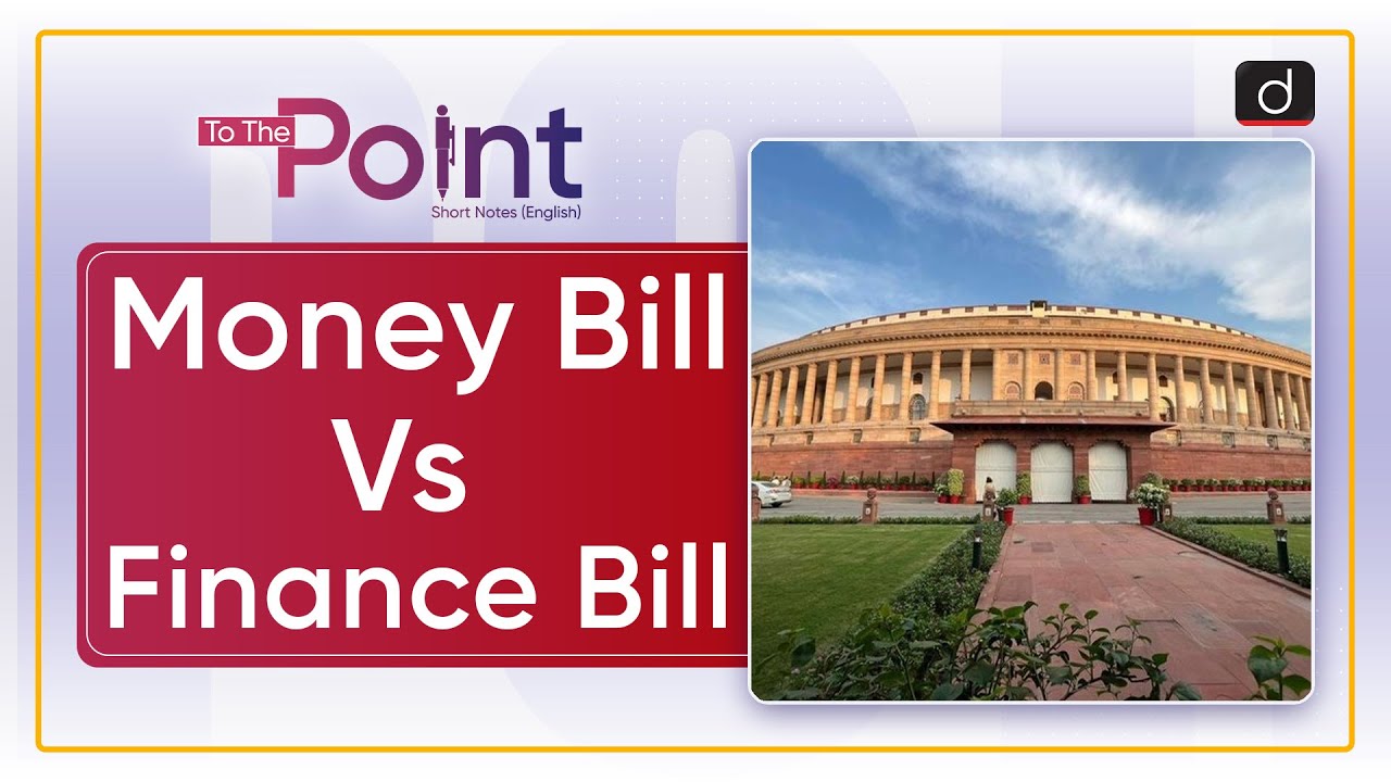 Video lecture explaining Money Bills under Article 110 of the Indian Constitution