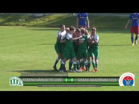 FTC VASAS 4 0 U19 201609 összefoglaló, foci, labdarúgás, utánpótlás