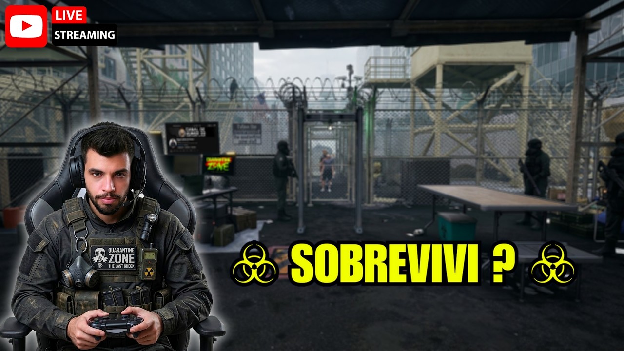 ME AJUDE A SAIR VIVO! 💀 Quarantine Zone: The Last Check Pt-Br (Live)