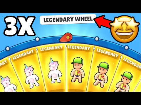 3X INSANE *EXPENSIVE* LEGENDARY Wheel Spins 🔥🔥 | Stumble Guys Legendary Wheel