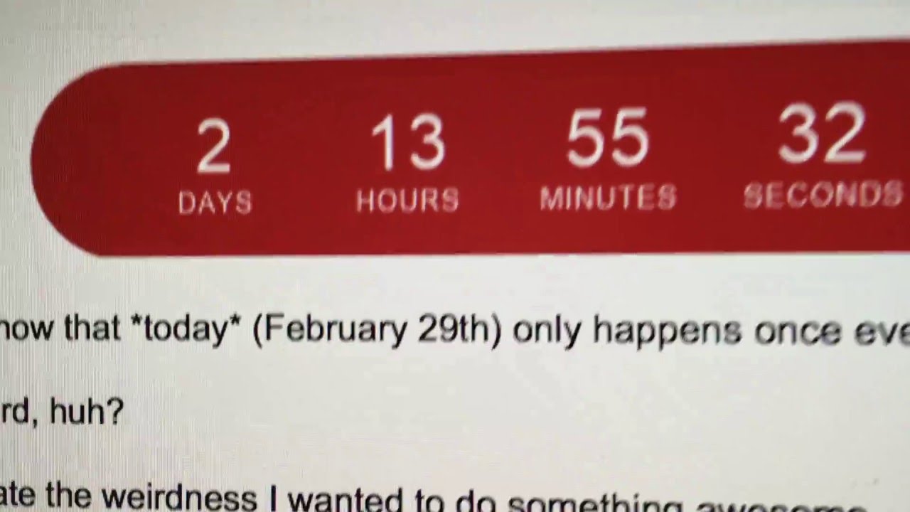 It's a LEAP YEAR, here's a code 