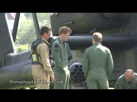 , title : 'Capt Henry Wales (aka Prince Harry) Apache display as Co-Pilot Gunner at Cosford Air Show 2013'