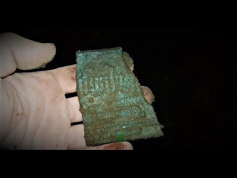 The old way - metal detecting with plenty of luck!