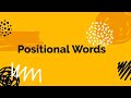 Kindergarten Math Positional Words