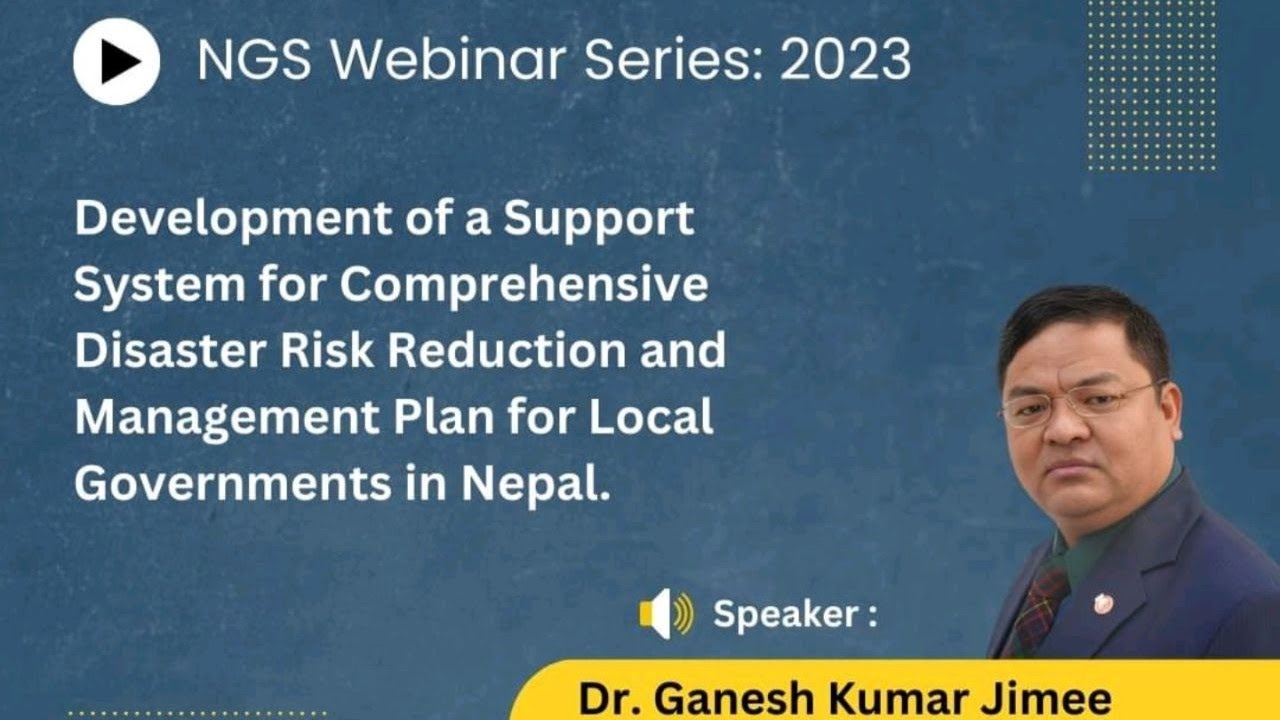 Comprehensive Disaster Risk Reduction and Management Plan for Local Governments in Nepal.