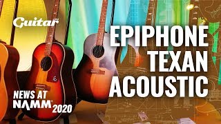 Video thumbnail for The Epiphone Texan gets an affordable, Masterbilt version #NAMM2020 by Guitar