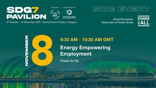 COP26: Energy Empowering Employment