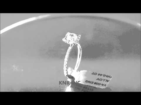 18K WHITE GOLD ROUND CUT DIAMOND ENGAGEMENT RING HALO ART DECO 1.44CTW - KNR INC - 540