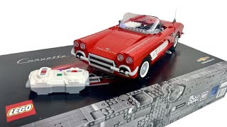 How to Build and Motorize LEGO Icons 10321 Chevrolet Corvette MOC Tutorial Powered Up RC Mod (4K)