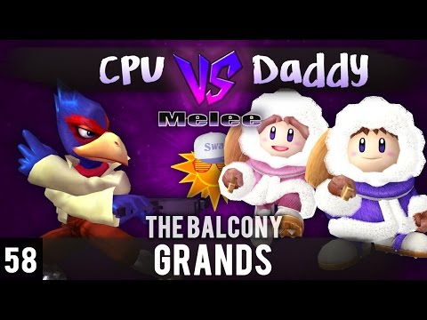 Melee @ The Balcony 58 - Grand Finals ft. Daddy (Ice Climbers) vs. CPU (Falco)