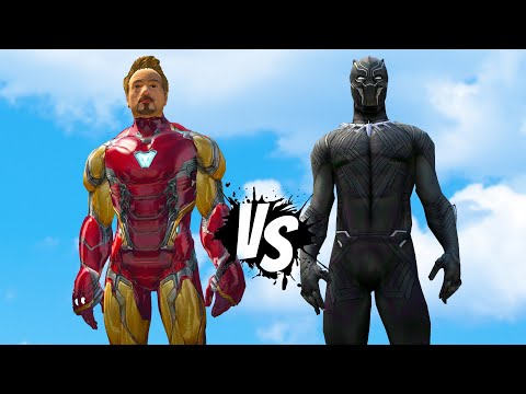 1V1 Battle - Iron Man VS Black Panther - GTA 5 EPIC FIGHT