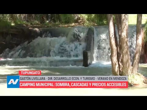 Camping municipal Tupungato: sombra, cascada y precios accesibles