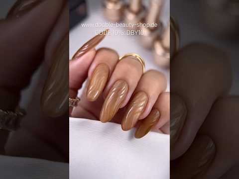 Challengel + Silky Cat 02 by Makear 🧡alles bei una erhältlich #cateyenails #nails  #nailart #shorts