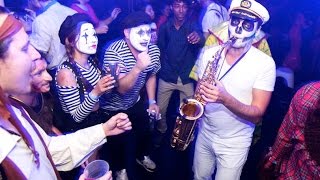 Saxophone Player ripping it up at Magique Halloween Circus, Sydney Harbour Cruise.