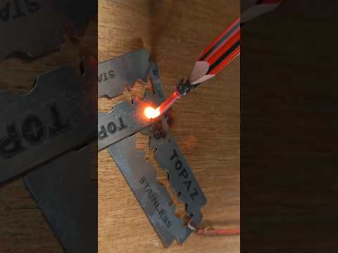 How To Make Simple Pencil Welding Machine with battery #viral #shorts #science #experiment #trending