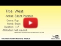 West Silent Partner Pop Bright YouTube Audio Library BGM