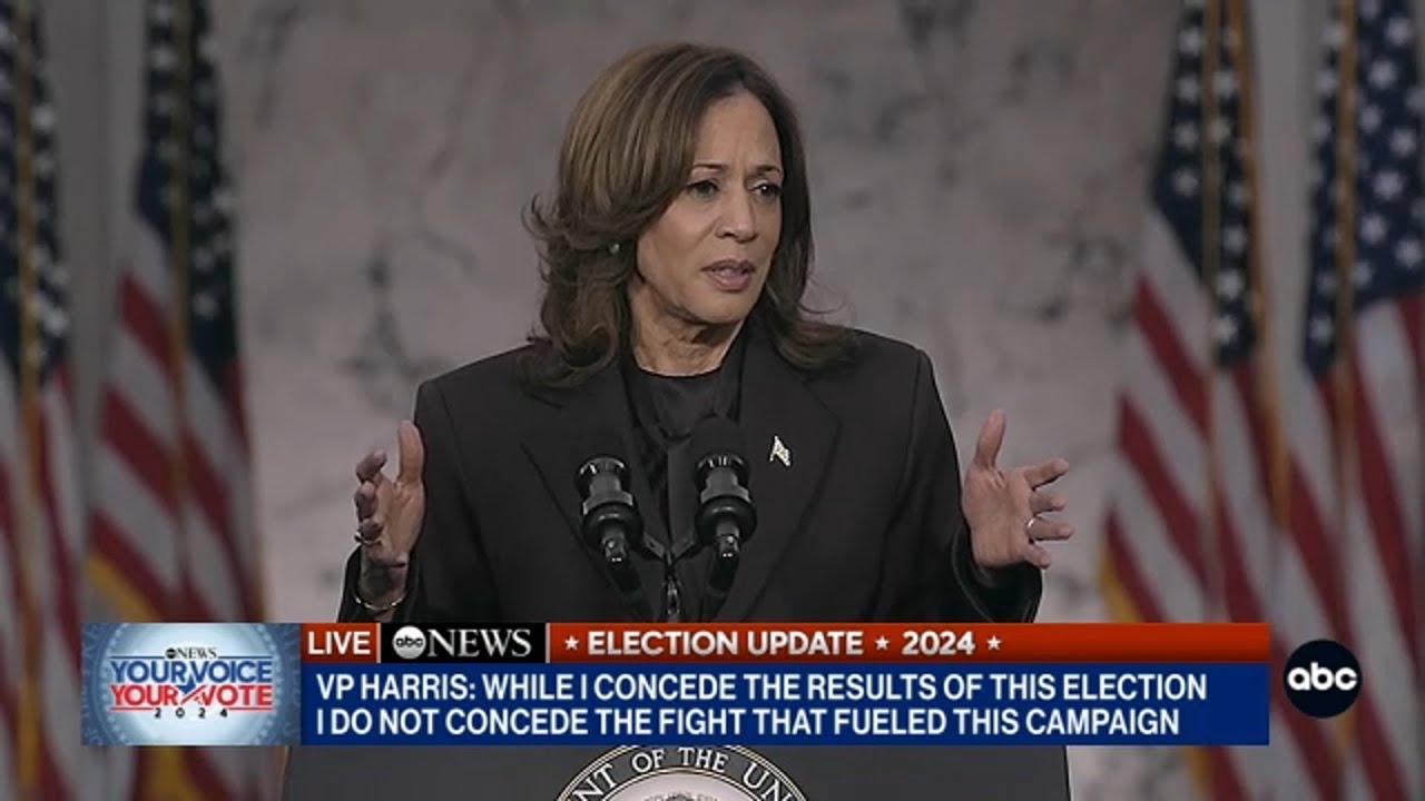 FULL SPEECH: Kamala Harris addresses nation for first time after election loss