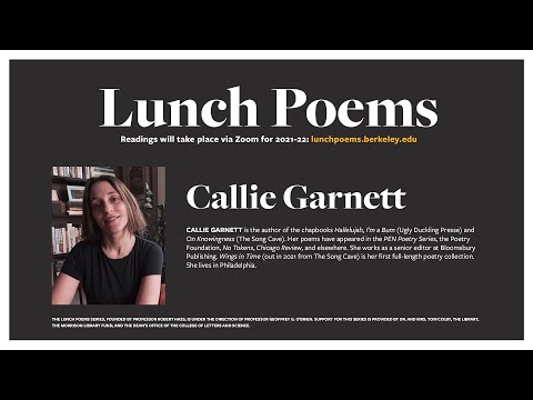 Lunch Poems - Callie Garnett