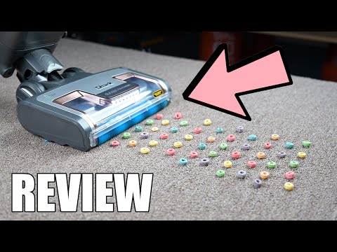 Shark AZ2002 Vertex Powered Lift-Away Upright Vacuum with DuoClean PowerFins, Self-Cleaning Brushroll, Large Dust Cup, Pet Crevice Tool, Dusting Brush & Power Brush, Silver/Rose Gold video review thumbnail