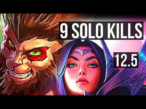 WUKONG vs IRELIA (TOP) | 3.3M mastery, 9 solo kills, 800+ games, Godlike | EUW Master | 12.5