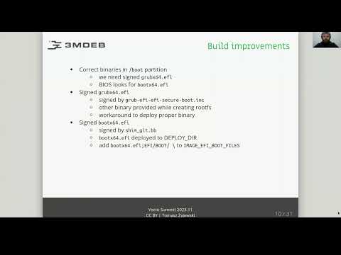 YPS 2023.11 - 2023/11/29 - Tomasz Żyjewski - Dealing with UEFI Secure Boot using Yocto Project