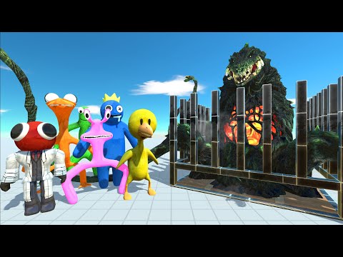 Rainbow Friends Rescue Biollante - Animal Revolt Battle Simulator