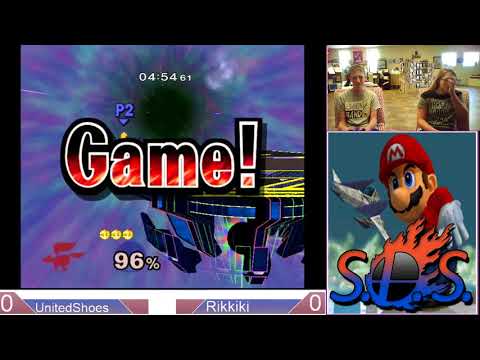SOS #13 Melee - RIKKI (Peach) VS UnitedShoes (Fox) - Winners Round 1 - SSBM