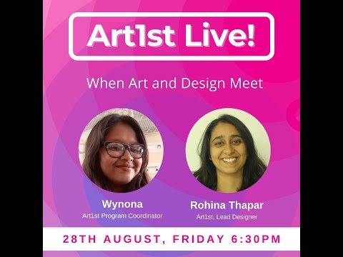 Art1st Live: Rohina Thapar, Lead designer | 28th August 2020