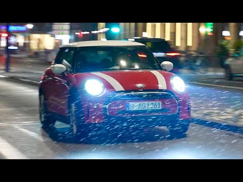 New MINI Cooper 2021 (Facelift) - DRIVING at night, AMBIENT LIGHTS & LED lights details