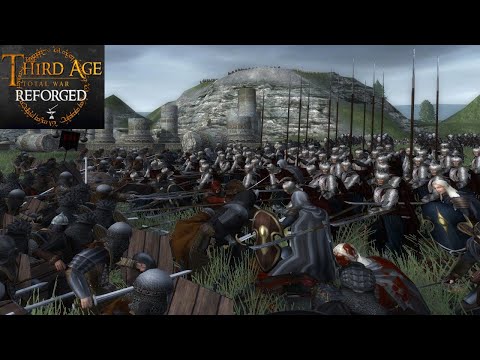MEN, ELVES AND DWARVES DEFEND TOL FALAS (Siege Battle) - Third Age: Total War (Reforged)
