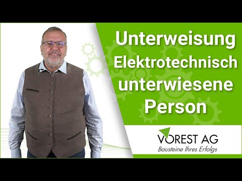 EuP Schulung Elektrotechnisch unterwiesene Person DGUV Vorschrift 3