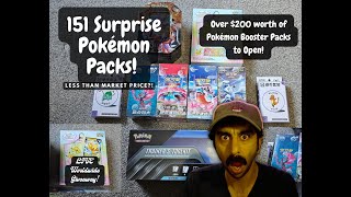 🔥 LIVE Pokémon Card Opening – $200+ in Packs, 151 Surprise Packs &amp; More! 🌍 WORLDWIDE GIVEAWAY!