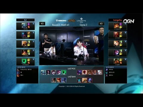 LZ vs CJ Game 3 Highlights - LONGZHU IM vs CJ ENTUS - Week 12 LCK Champions Korea Summer 2015