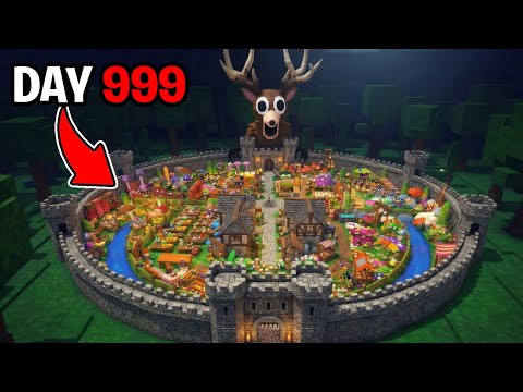 Building the STRONGEST CASTLE AFK BASE in 99 Nights in the Forest