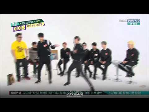 141217 GOT7 BAMBAM Dancing ( Something & Touch my body ) - Weekly Idol