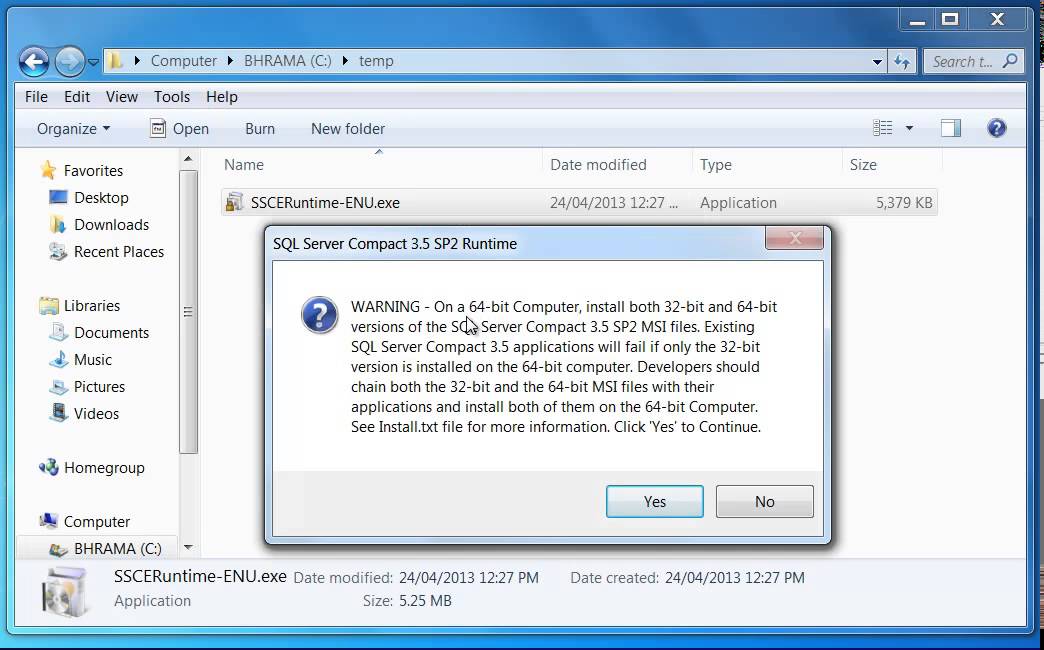 38.Install SQL Compact Components