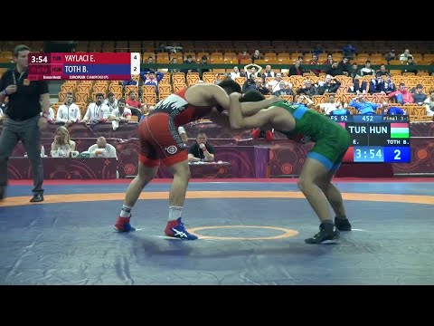 BRONZE FS - 92 kg: E. YAYLACI (TUR) v. B. TOTH (HUN)
