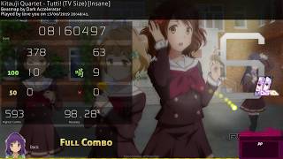 osu! | lowju | Kitauji Quartet - Tutti! (TV Size) [Insane] +HD,DT 98.28% FC 425pp