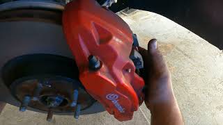 2020 Kia Stinger GT brake pad replacement