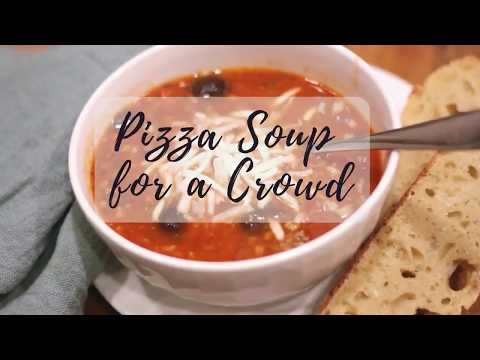 Pizza Soup for a Crowd
