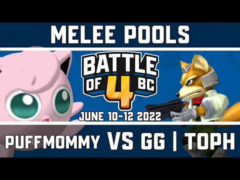 Puffmommy vs GG | Toph - Melee Singles Pools - Battle of BC 4
