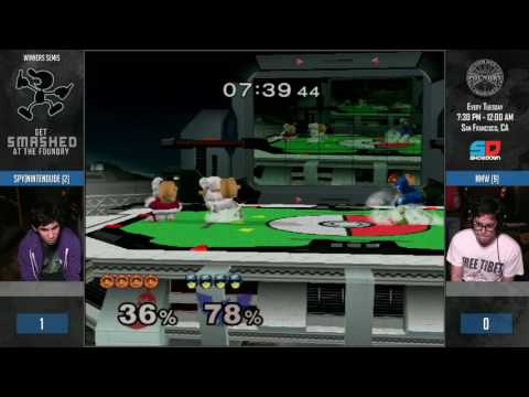 Get Smashed at the Foundry #91 - Winner Semis: SPY|Nintendude (Ice Climbers) vs NMW (C. Falcon)