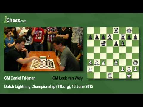Daniel Fridman-Loek van Wely, Game 2 Of The Dutch Lightning Championship Playoff