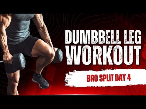 🦵 BRO SPLIT DAY 4 – LEG Destruction! DUMBBELL-ONLY Lower Body Gains! 🔥 Animated Workouts