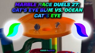 Marble Race Duels 27: Cat's Eye Blue VS. Ocean Cat's Eye