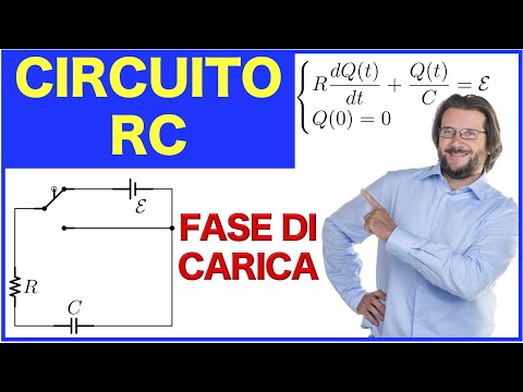 RC circuit capacitor charging phase, analysis with differential equation