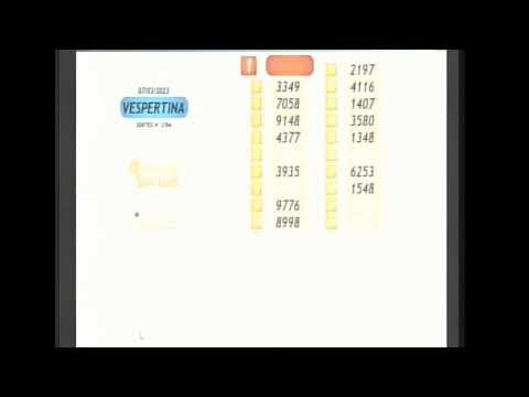 Quiniela Vespertina de San Luis N°2764  07-03-2023