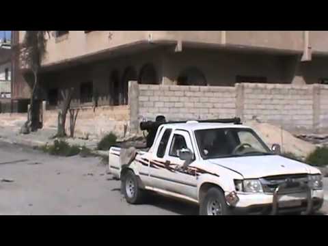 استهداف حاجز البريد في مدينة درعا بالمدفعية من قبل لواء شهيد حوران