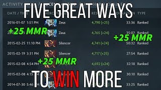 How to win more Dota 2 games and increase your MMR (5 great great rules - Dota 2 pro guide)
