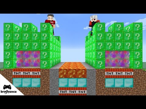 MİNECRAFT DEV PORTAL KALESİ ŞANS BLOKLARI SAVAŞI